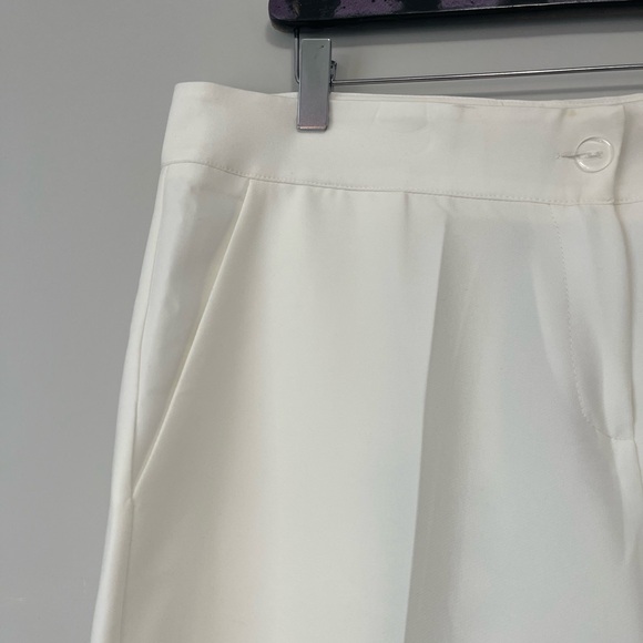 Adrienne & Sandrine White Floral Trouser Pants Size 48 - Picture 3 of 6